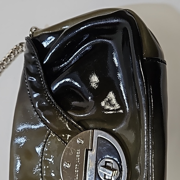 Elliot Luca army green shoulder bag silver chain New women's - Picture 3 of 15